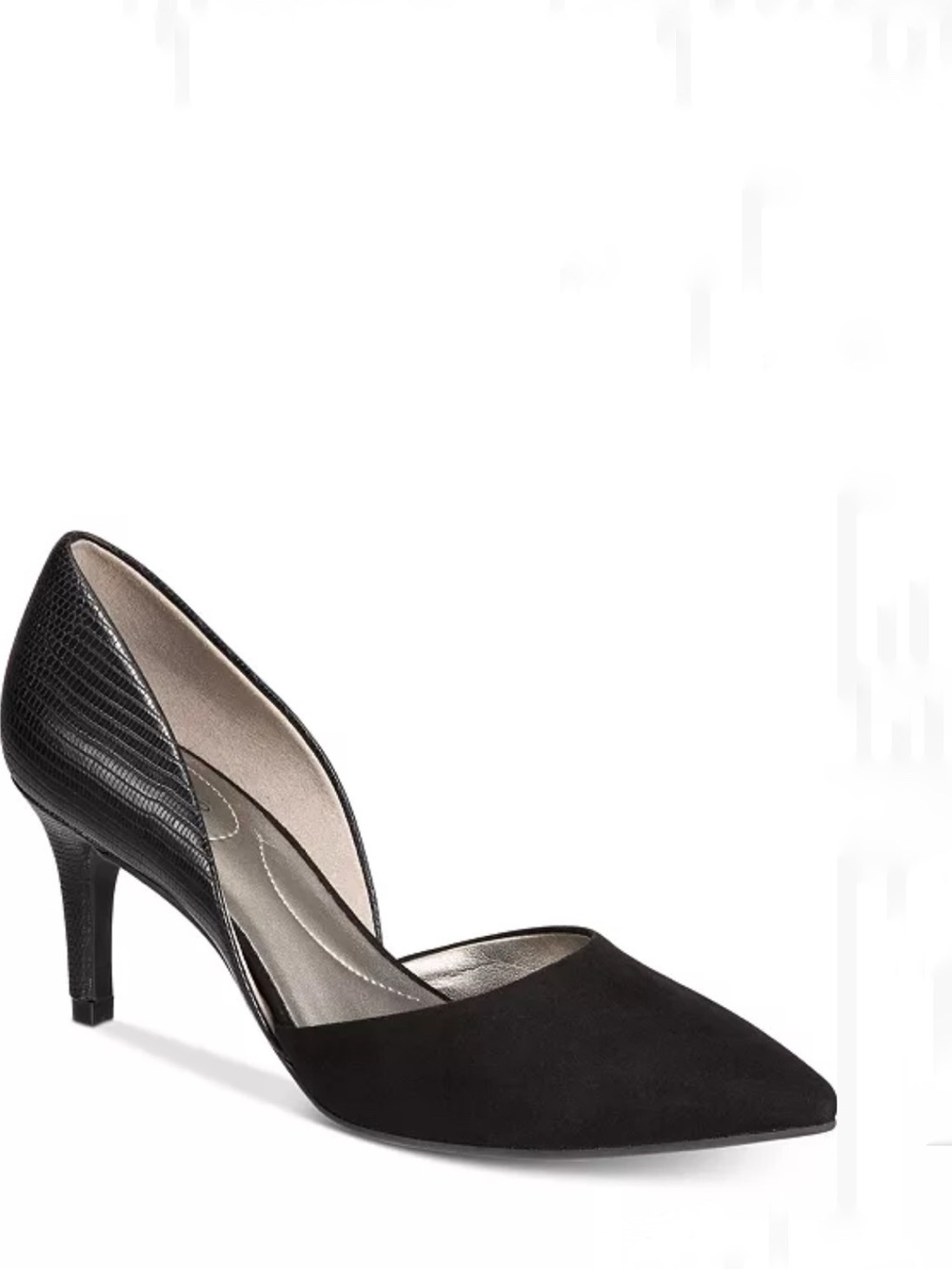 Bandolino Women's Black Grenow D'Orsay Pointed Toe Pumps